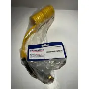 Interstate Pneumatics HR14-010 Yellow Polyurethane Recoil Hose 1/4 Inch x 10 ft