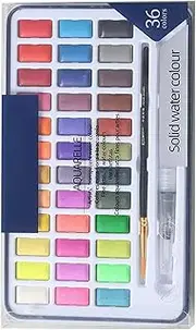 Watercolor Paint Set | Portable Travel Water Color Kit with Brush | Portable Travel Painting Activity, Palette Kit for Kids Adults Teens
