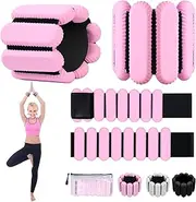 Ankle Weights for Women and Men, Adjustable Wrist Weighted Training Bracelet for Home Gym Workout, Strength Training Walkin Running, Foot weights for exercise,2pc on Set