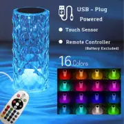 16 Colour Crystal Table Lamp