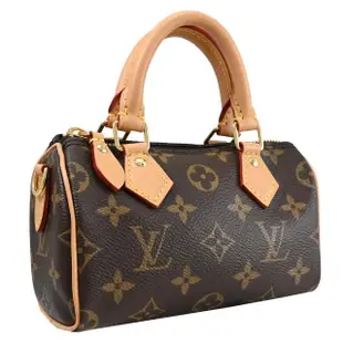 【Louis Vuitton 路易威登】LV M81085 Nano Speedy 經典花紋迷你手提包波士頓包兩用包(現貨)