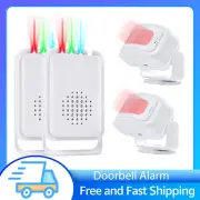 2PK Door Chime Wireless Motion Sensor Alarm Home/Business/Store Entrance Alert