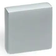 Anti-Microbial Square 1" Satin Chrome Cabinet Knob Pull, Schwinn Hardware 2266