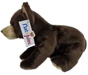 Demdaco Bear Grizzly Brown Nat & Jules Animalcraft Plush Soft Toy