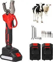 Portable Animal Ear Tag Pliers, Livestock Ear Marker Tool, Automatic Rebound, High-strength Needle Is Not Easy To Bend, Equipped with Two Batteries, Spare Ear Tag Needle, Charger, for Animal Husbandry