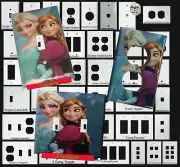 Frozen Elsa Anna Light Switch Duplex Outlet wall Cover Plate & more Home decor