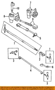CHRYSLER OEM 84-90 Cherokee Steering Gear Linkage-Inner Tie Rod 52000598