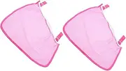 OFFIGAM Stroller Organizer Bag Waterproof Stroller Hanging Bag Baby Diaper Bag Mesh Storage Pink