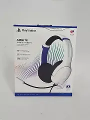PlayStation 5 PDP AIRLITE Weird Headset with Mic for PS5, PS4 Frost White