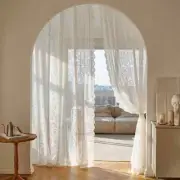 White Tulle Lace Curtain Window Blinds for Living Room Bedroom Curtains Decor
