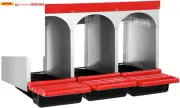 3 Compartment Nesting Box Chicken Hen Roll Away Laying Nest Boxes Chook Brooder