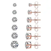 Female Fashion Gold Different Size Geometry Earrings Set Fesvital Jewelry