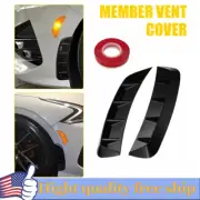 For Kia Forte Optima Sport Glossy Black Side Fender Air Vents Wing Cover Tri W