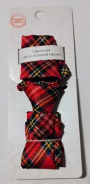Boys Easy Zip Tie / Pocket Square Set (One Size) -2 piece set - New in Package