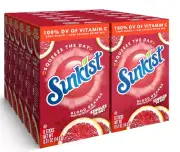 12 Boxes = 72 Drinks ✨ Sunkist Soda SinglesToGo Water Mix Vitamin C BLOOD ORANGE
