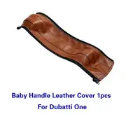 Armrest Protective Cover For Dubatti One Stroller Pram Bar Handle Sleeve Case Leather Covers Accessories baby brown