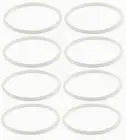 8 PCS Set Gasket Rubber O-Ring For Nutri Ninja 6 Fins, 5 Fins Blender Blade Part