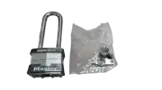 Master Lock 1-3/4 In. Laminated Less Cylinder Padlock Body Long Shackle