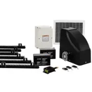 NNEDSZ Automatic Sliding Gate Opener Kit 10W Solar Panel Electric 6M 600KG
