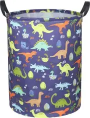 CLOCOR Dinosaur Laundry Basket,Kids Toy Storage Bin,Baby Dirty Clothes Hamper