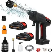 Cordl Power Washer 60Bar 150W High Power Washer with 6in1 Spray Rechargeable Battery for Car Fence Floor Cleaning Watering