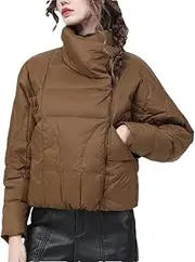 [Generic] Women Down Jacket Cape Type Parkas Warm Padded White Duck Down Puffer Coat