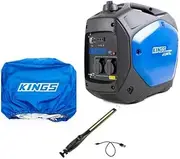 Adventure Kings 2.0kVA Inverter Generator + Cover + LED Worklight (Blue, Pure Sinewave, Gasoline, 2000W, 230V AC)