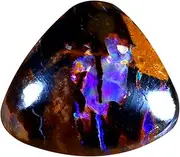 [PUHARGEMS] 6.26 ct Fancy Cabochon Shape (13 x 12 mm) Multi Color Australian Koroit Boulder Opal Natural Loose Gemstone, gemstone, Boulder Opal