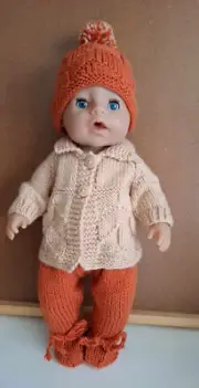 dolls clothes knitting patterns to fit 16 to 17 inch baby dolls Victor