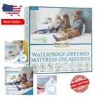 Twin Waterproof Mattress Encasement 39x75” - Hypoallergenic Cotton Protector