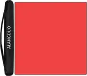 ALANGDUO Mahjong Mat with Black Carrying Bag, Anti Slip and Noise Reduction Table Cover for Mahjong, Poker, Card Games, Dominoes, Board Games, Slip Resistant Mat (RED)
