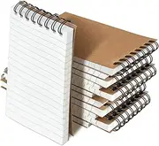 wavamawa Pocket Notebooks Set of 12, Small 3x5 Spiral Notepads, Office Style Mini Notebook, Small Notepad Pocket Size, Memo Pads for Home, College, Work or School - Lined College Ruled Paper