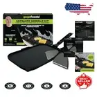 Ultimate Multi-Surface Griddle Kit: Cast Iron with Nonstick Spatulas for Cooking