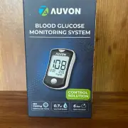AUVON Blood Glucose Monitoring System with Control Solution. New sealed