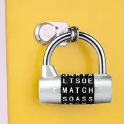 Combination Padlock Security Lock Gym Locker Padlock 5 Letter Combination Lock