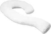 Full Body Pregnancy Pillow U-Shape – XL111x63cm cushion with breathable cotton cover,Provides orthopedic back pain & hip relief for pregnant women, side sleepers & nursing moms.