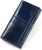 [WTCBQC] Card Holder Pu Leather Women Wallet Long Zipper Card Slots Classic Ladies Purse Clutch Large Capacity Large Cute Ladies Wallets Coin Purse