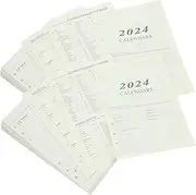 NUOBESTY Daily Supply for Office 2 Books of English Binder Paper 176 Sheets 6-hole Loose-leaf Paper