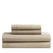 Calvin Klein Washed Percale Cotton 4 Piece Sheet Set, King