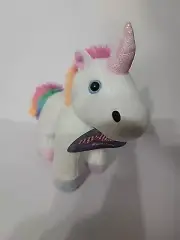 My Life As Plush Rainbow Tail & Mane White Pet Unicorn NWT
