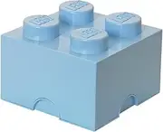 Room Copenhagen Lego Box Stackable Storage Solution-Brick 4, Light Royal Blue