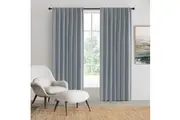Sherwood Home 100% Blockout Concealed Tab Top Curtain Pair Ocean Blue