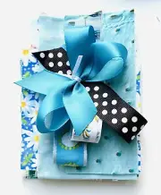 Junk Journal, Scrapbook, Crafting Fabric & Ephemera Kit #JN22