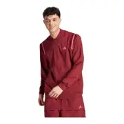 Adidas Mens Scribble Jacket Maroon Full Zip Size Large (HY1286)