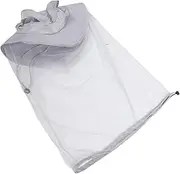 Mosquito Protection Cap Grey Visor Breathable Net Hat for Outdoor Hiking Beekeeping