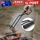 Fireplace Tongs Log Grabber Fire Pit Poker Campfire Wood Stove Barbecue Tool AU