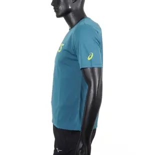 Asics [2033B666-401] T恤 短袖 吸濕快乾 透氣舒適 輕量柔軟 藍綠