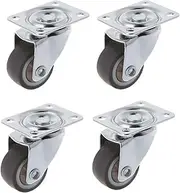 4pcs Mini Small Casters 1 Inch TPE Rubber Super Mute Wheels for Bookcase Drawer Flower Racks Family Portable Essential Tools casters