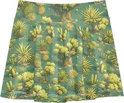 [FRODOTGV] Green Cactus Trees Girls Tennis Skirt with Shorts Scort Skirt for Girl Pleated Skirt