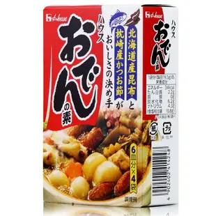 【江戶物語】HOUSE食品 好侍 關東煮湯底粉 調味料 19.3gx4袋 調味粉 火鍋湯底 日本進口 北海道昆布